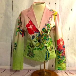 Seandara - Embellished Jean Blazer